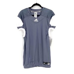Adidas Football Jersey Practice Sportswear Athleisure Size Large Gray NWT